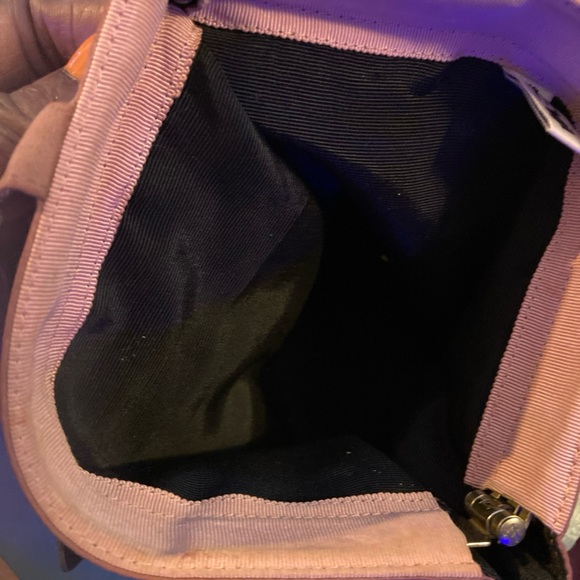 Vintage dark pink Reva Ultra Suede Shoulder Bag Clutch - Picture 9 of 9